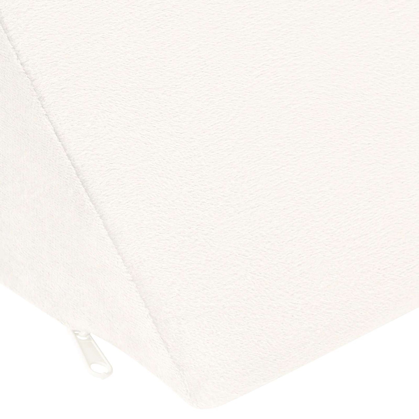 vidaXL Μαξιλάρι Ποδιών 68 x 25 x 21,5 εκ Σφιχτό PU Αφρός Λευκό