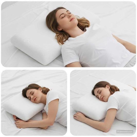 vidaXL Μαξιλάρι Ύπνου 70 x 36 x 13 εκ Μεσαίο Τζελ Μνήμης Φόρμα Λευκό