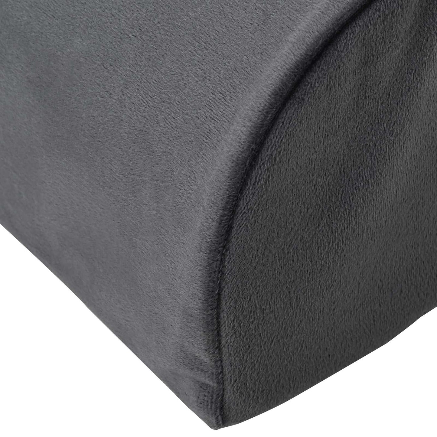 vidaXL Μαξιλάρι Στήριξης Ποδιών 42 x 18 x 13 εκ Σφιχτό PU Αφρός Γκρι