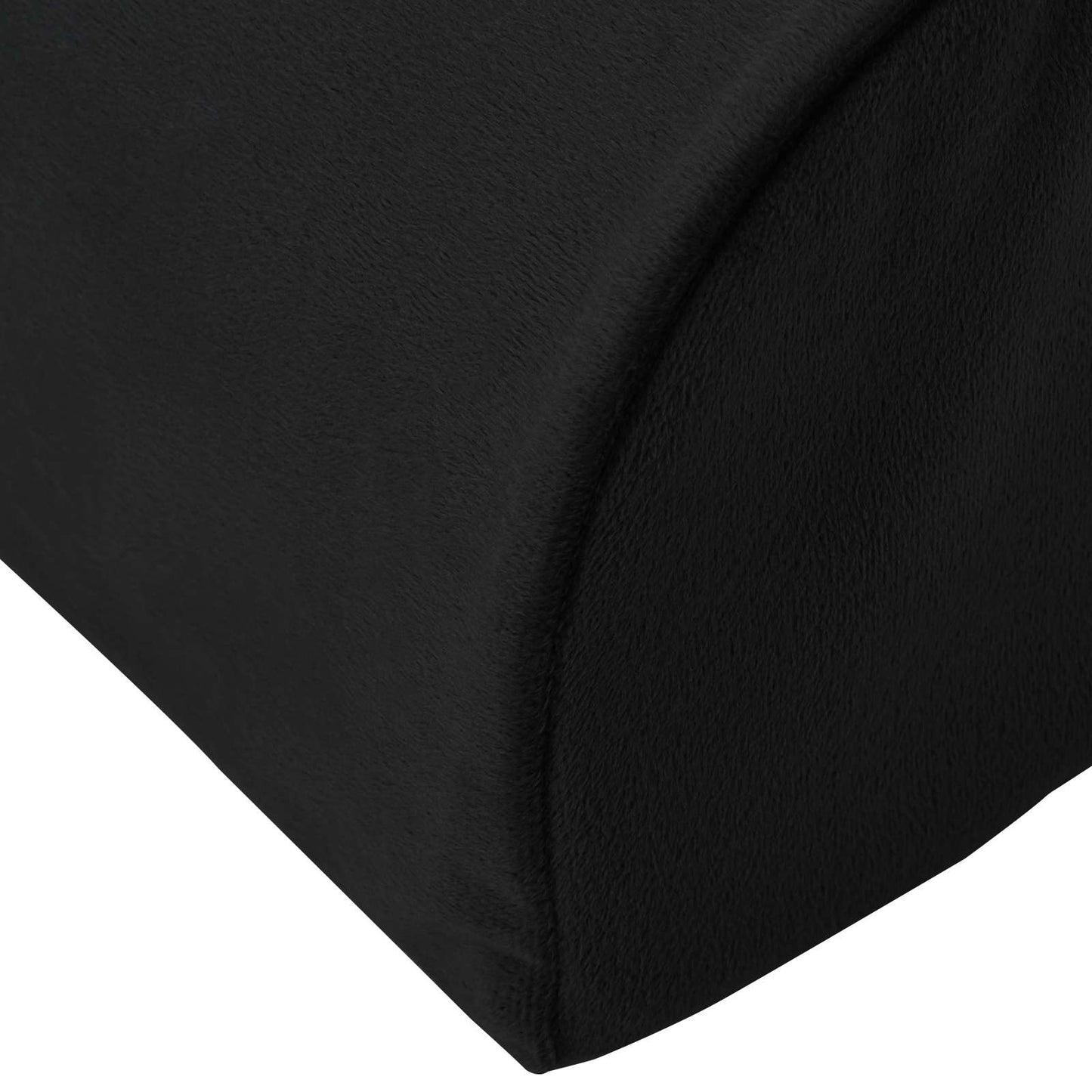 vidaXL Μαξιλάρι Στήριξης Ποδιών 42 x 18 x 13 εκ Σφιχτό PU Αφρός Μαύρο