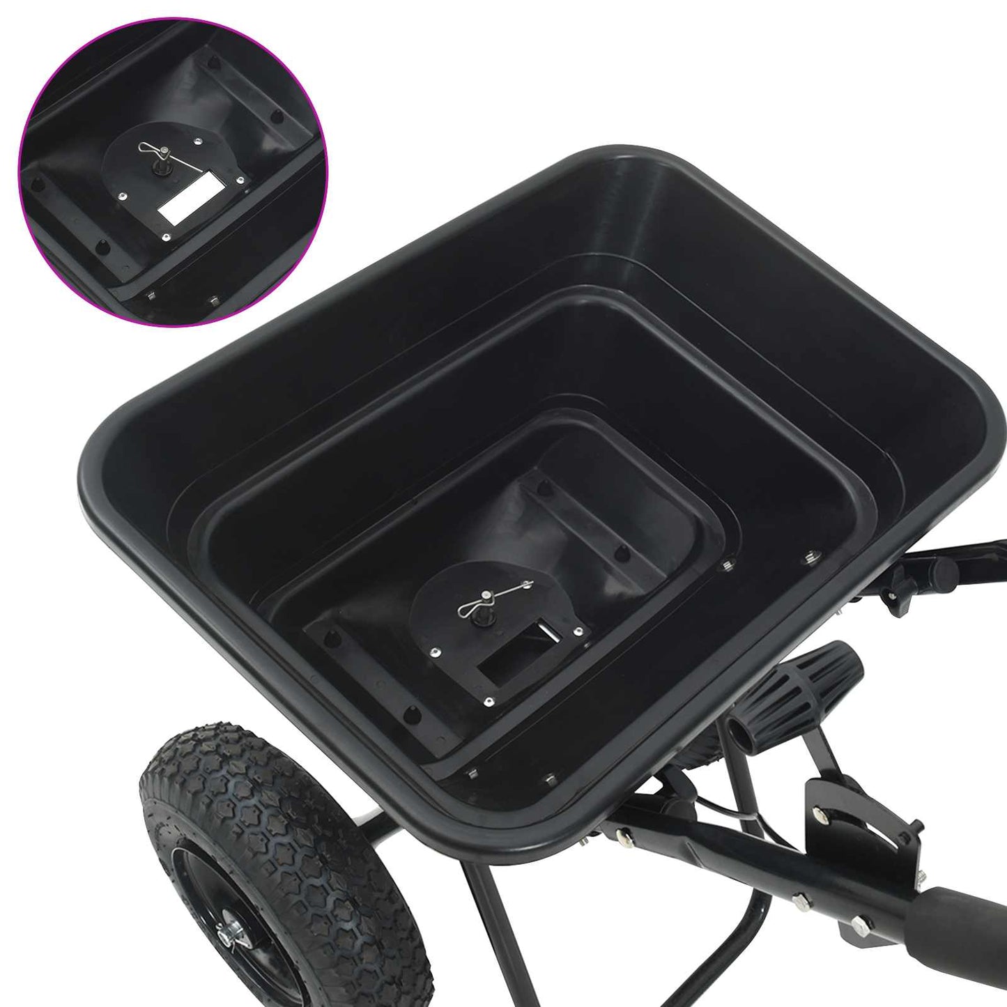 vidaXL Διασκορπιστής Μαύρο 53 x 81,5 x 78 εκ PVC και Ατσάλι