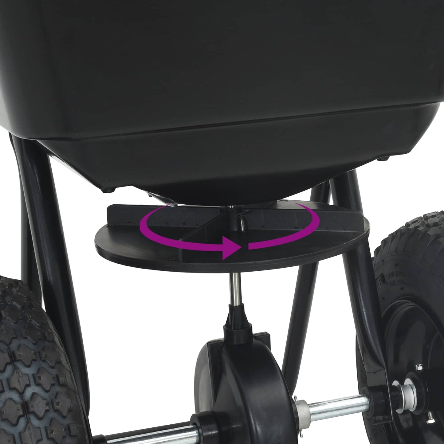 vidaXL Διασκορπιστής Μαύρο 53 x 81,5 x 78 εκ PVC και Ατσάλι