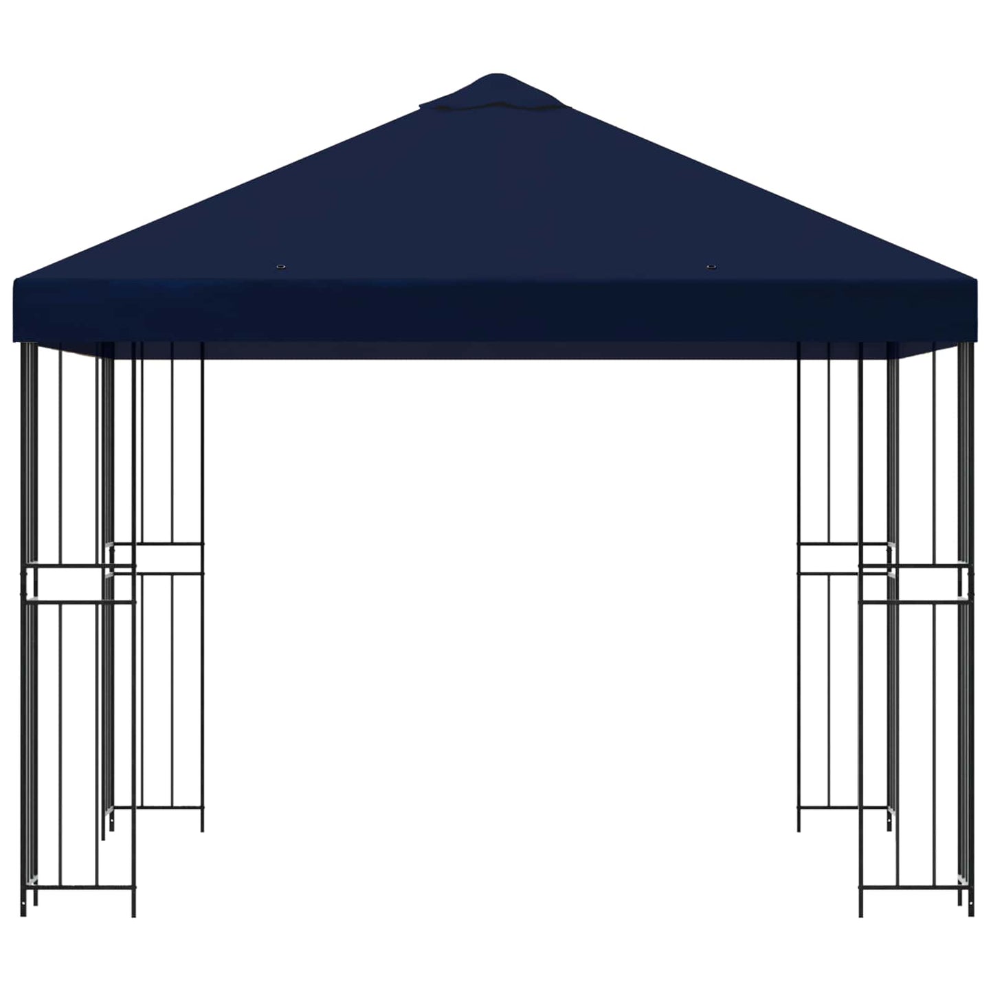 vidaXL Κιόσκι 3 x 3 m Μπλε Πολυεστέρας και Χάλυβας 190 gsm