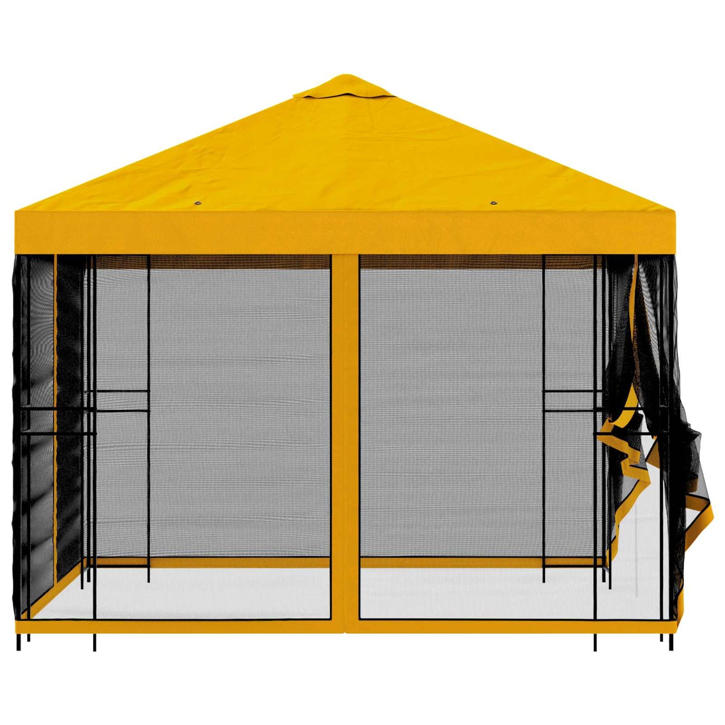 vidaXL Κήπος Γκαζebo με Πλευρικά Τοίχους 3 x 3 m Κίτρινο