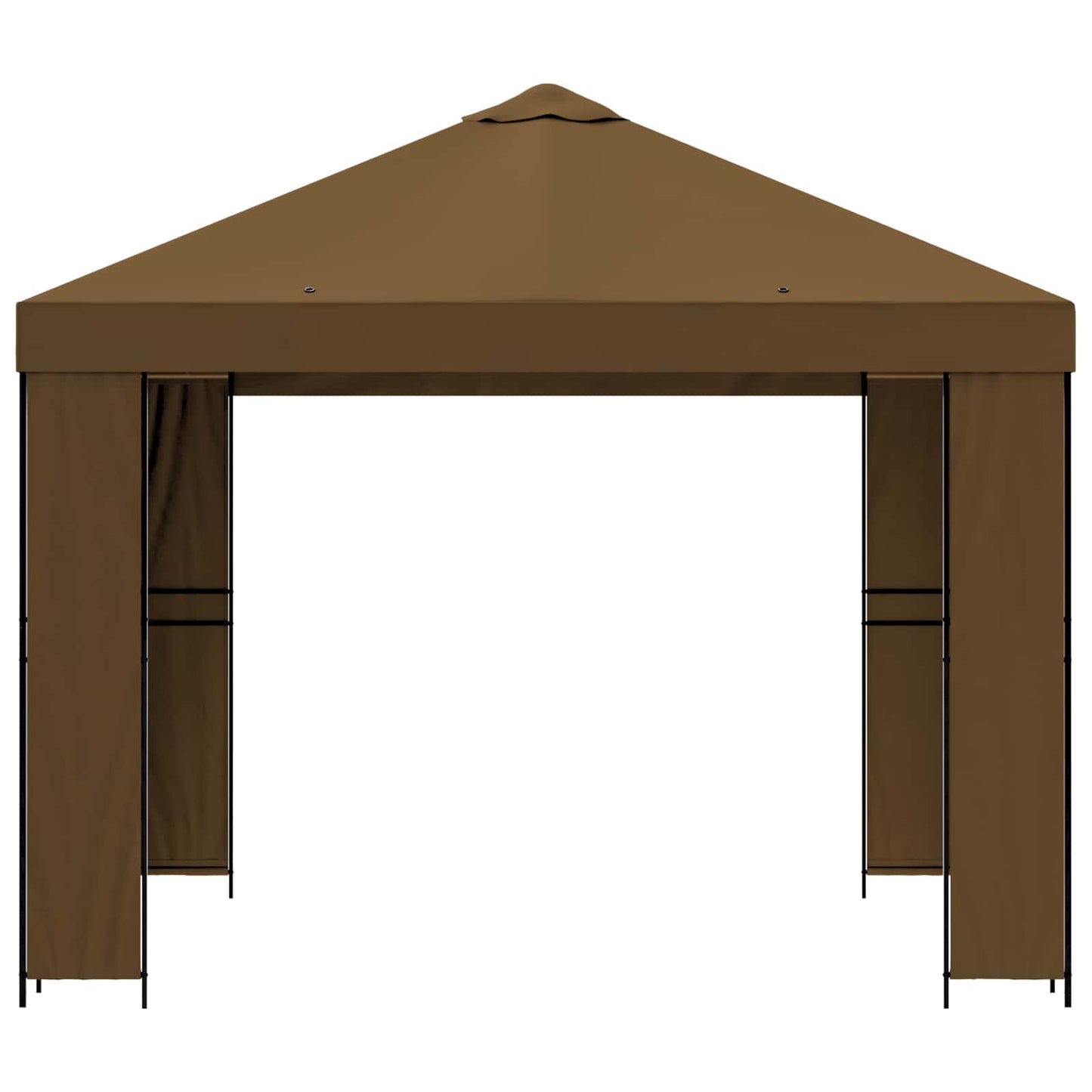 vidaXL Κιόσκι 3 x 3 m Taupe Πολυεστέρας και Χάλυβας 190