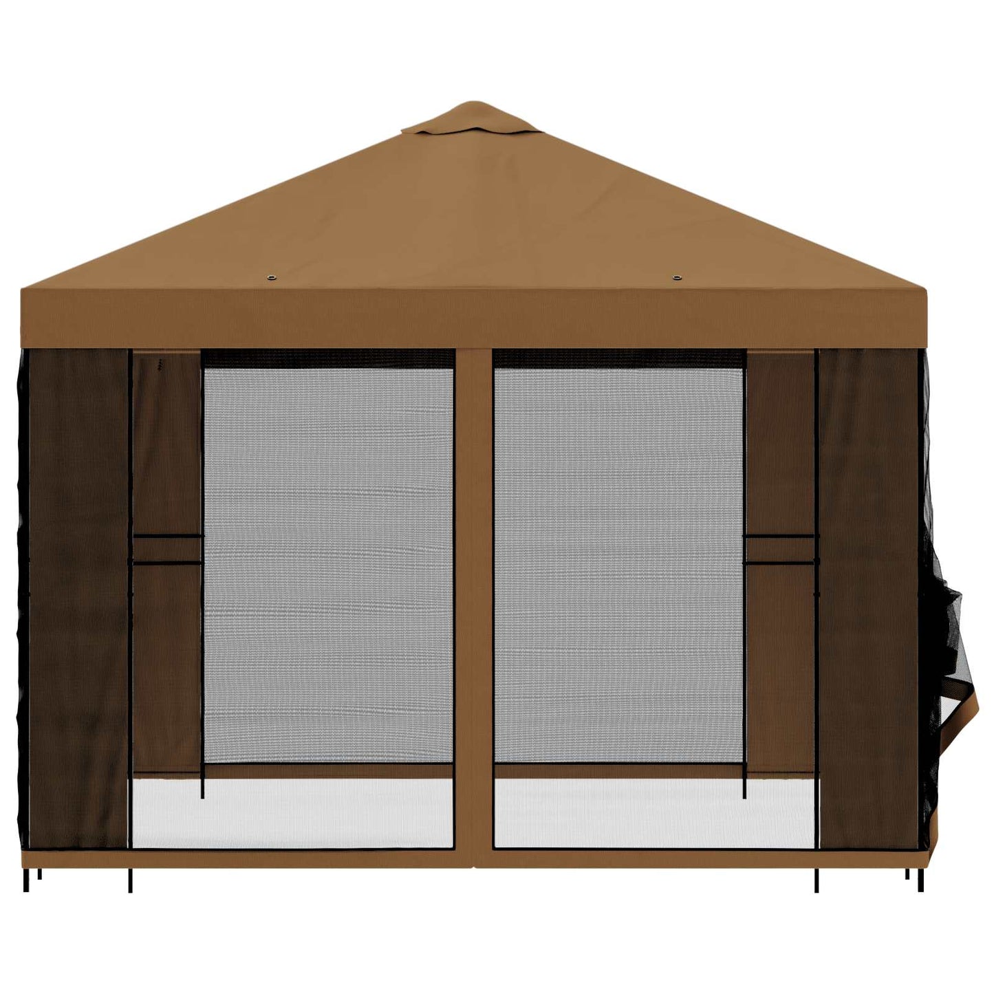 vidaXL Κήπος Γκαζebo με Πλευρικά Τοίχους 3 x 3 m Μπεζ