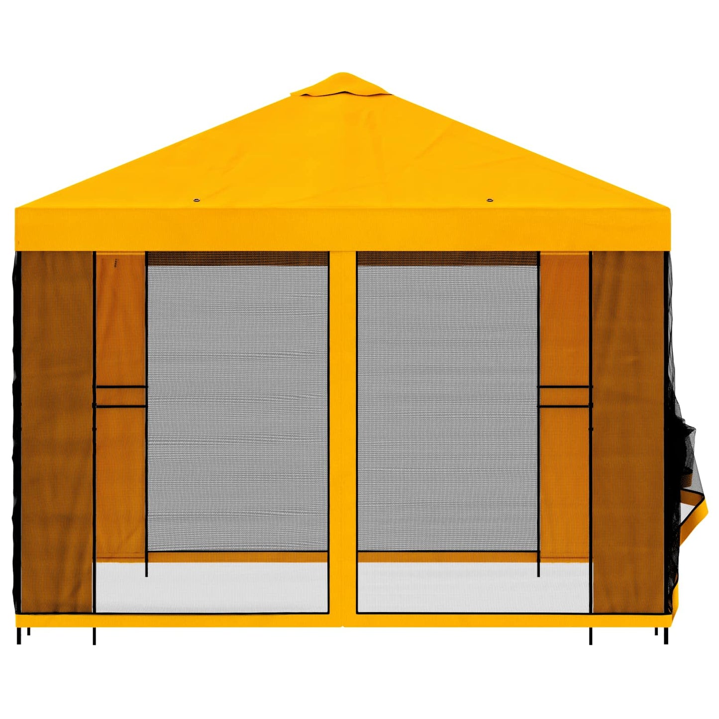 vidaXL Κήπος Γκαζebo με Πλευρικά Τοίχους 3 x 3 m Κίτρινο