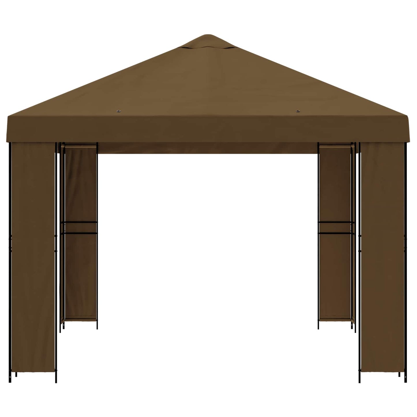 vidaXL Κιόσκι 4 x 3 μ Taupe Πολυεστέρας και Χάλυβας 190