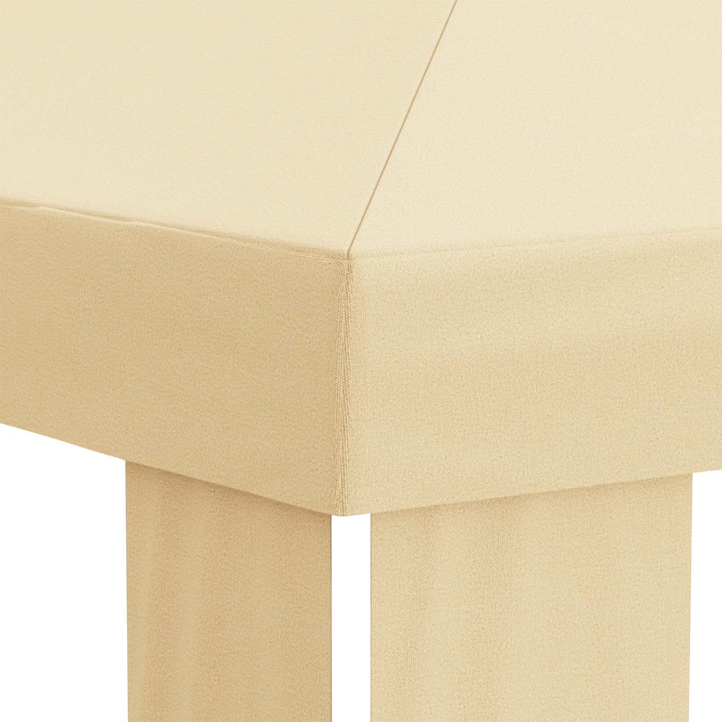 vidaXL Κάλυμμα Γκαζebo 6 x 3 m Κρεμ Πολυεστέρας 190 gsm