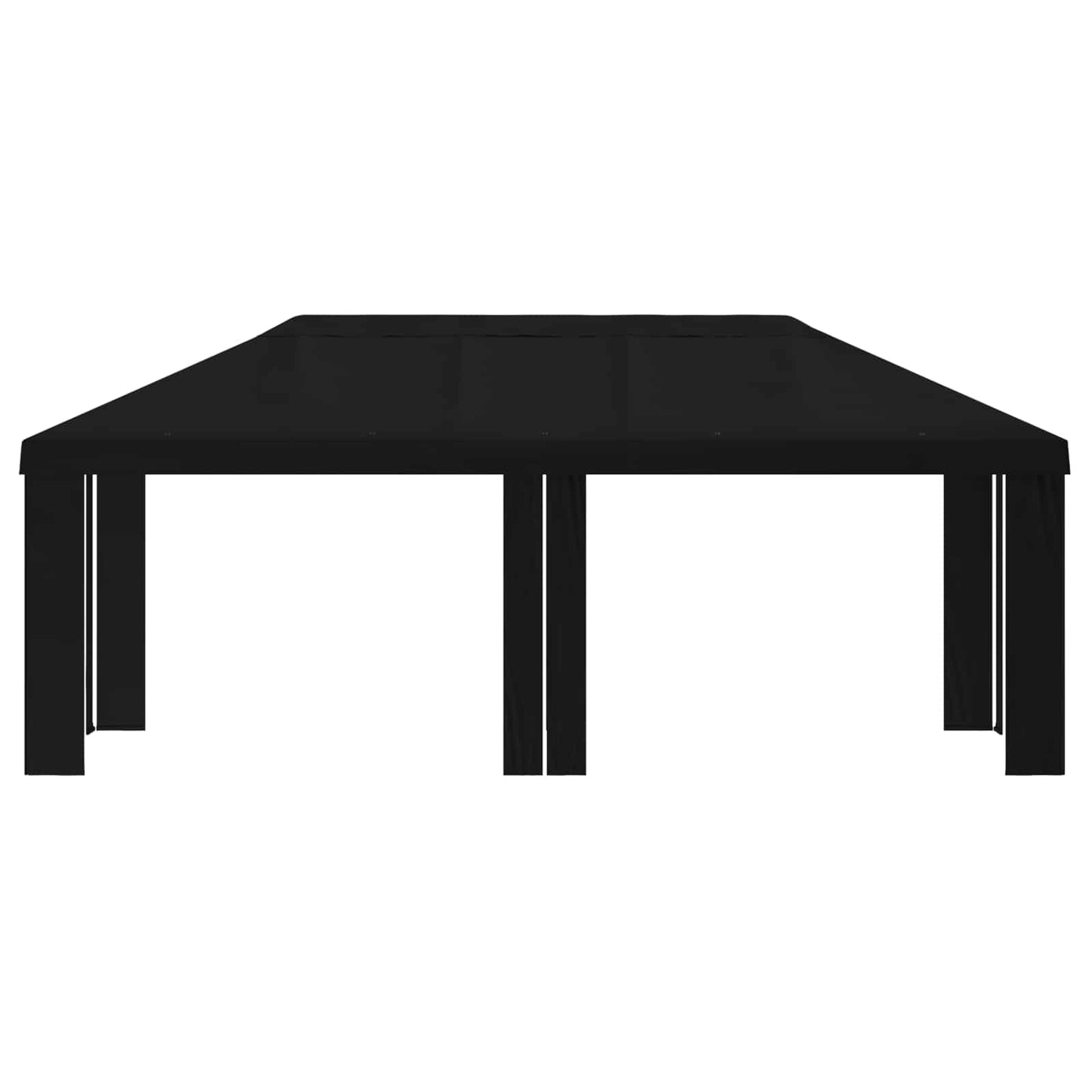 vidaXL Κάλυμμα Γκαζebo 6 x 3 m Μαύρο Πολυεστέρας 190 gsm
