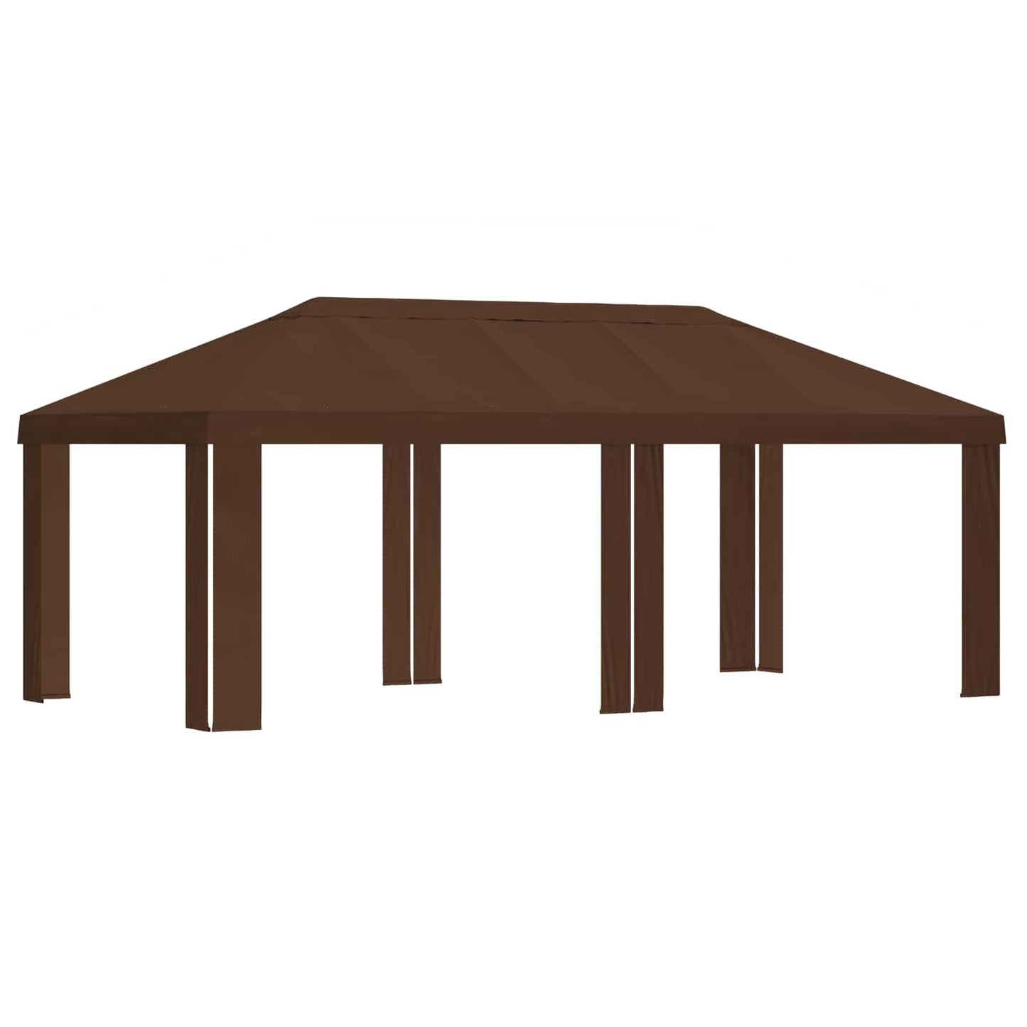 vidaXL Κάλυμμα Γκαζebo 6 x 3 m Καφέ Πολυεστέρας 190 gsm