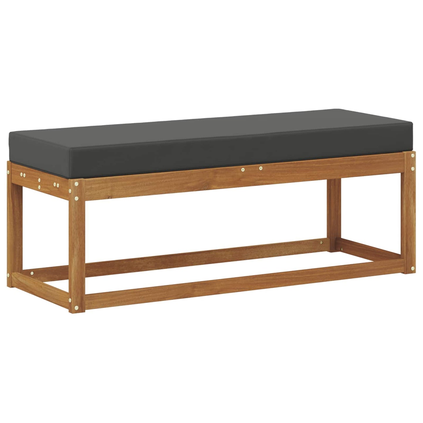 vidaXL Εξωτερικό Σκαμπό Φυσικό και Ανθρακί 115 x 43 x 45 εκ