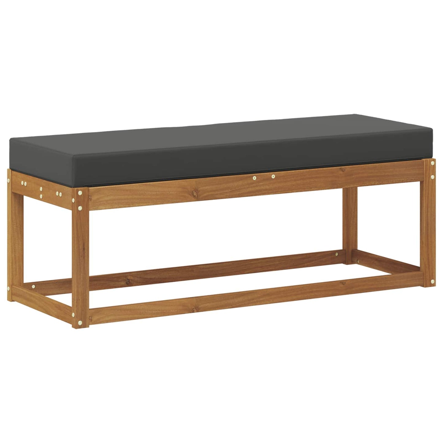 vidaXL Εξωτερικό Σκαμπό Φυσικό και Ανθρακί 115 x 43 x 45 εκ