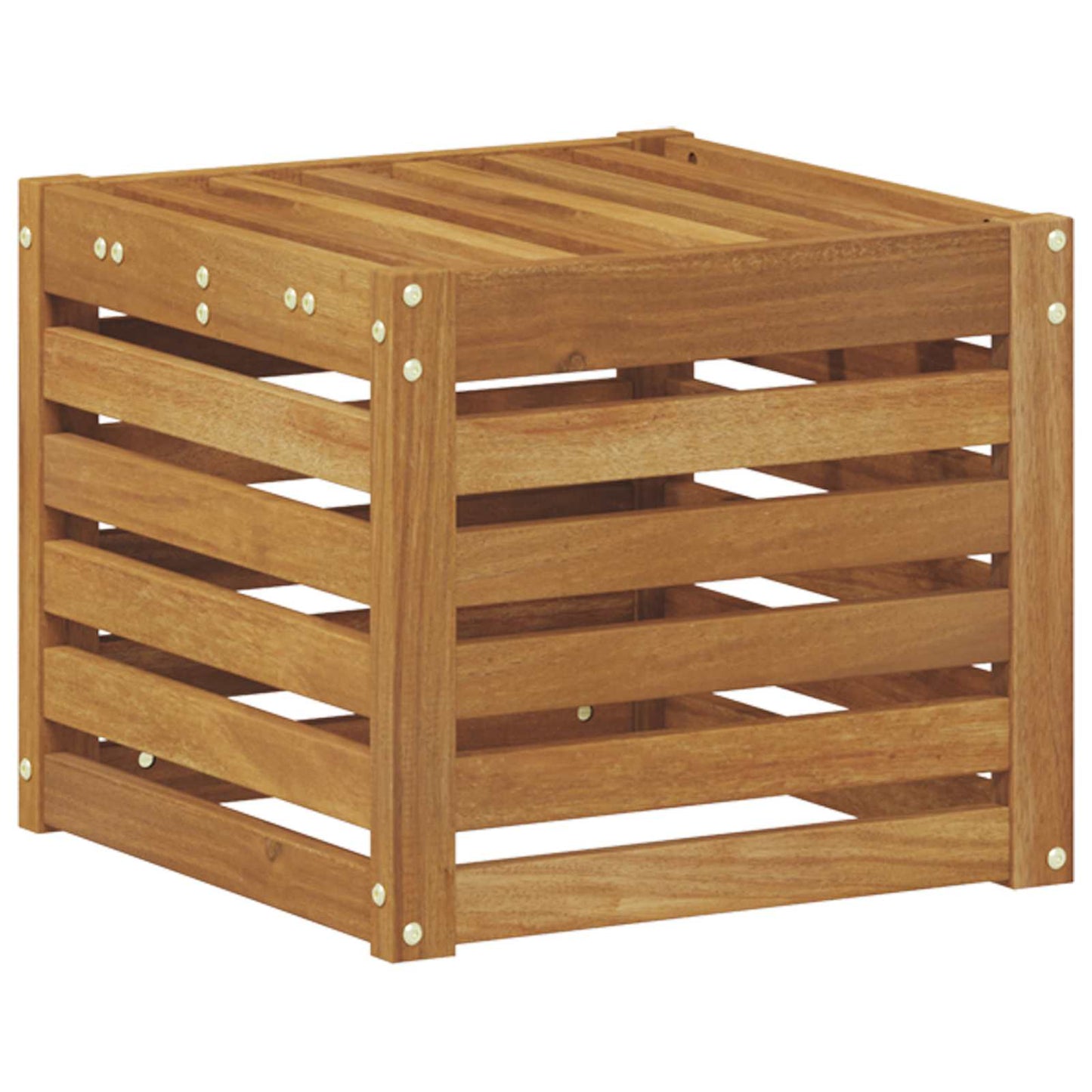 vidaXL Παγκάκι Εξωτερικού Χώρου Φυσικό 43 x 43 x 37 εκ