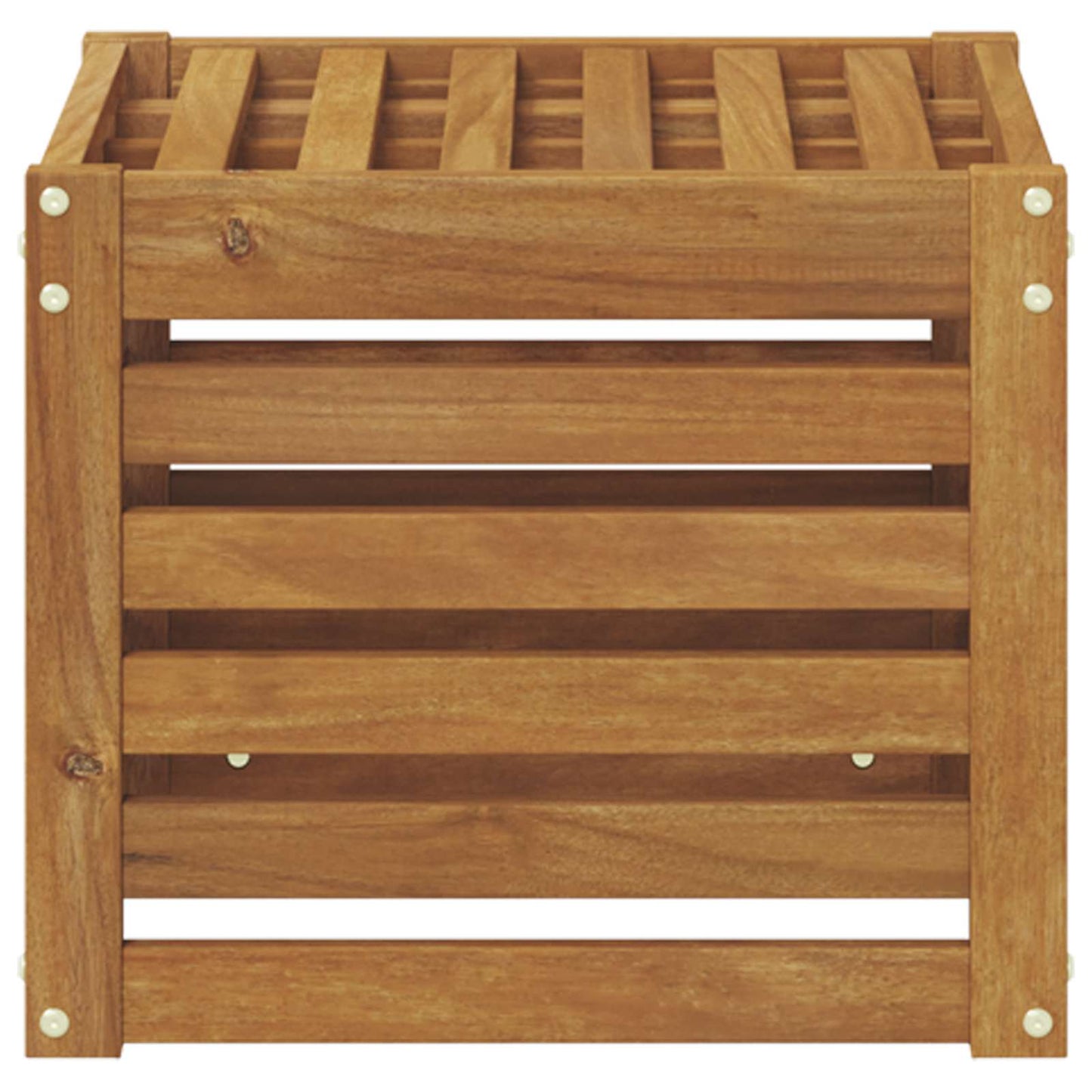 vidaXL Παγκάκι Εξωτερικού Χώρου Φυσικό 43 x 43 x 37 εκ