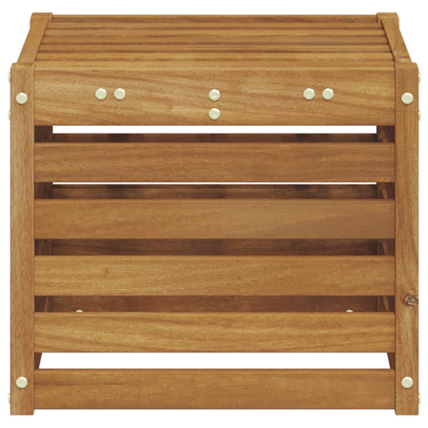 vidaXL Παγκάκι Εξωτερικού Χώρου Φυσικό 43 x 43 x 37 εκ