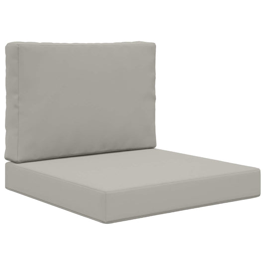 vidaXL Μαξιλάρι Καναπέ Εξωτερικού Χώρου 2 pcs Γκρι Πολυεστέρας