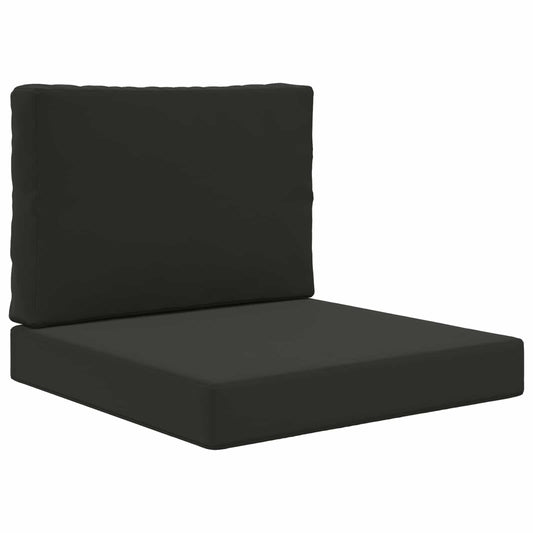 vidaXL Μαξιλάρι Καναπέ Εξωτερικού Χώρου 2 pcs Μαύρο Πολυεστέρας