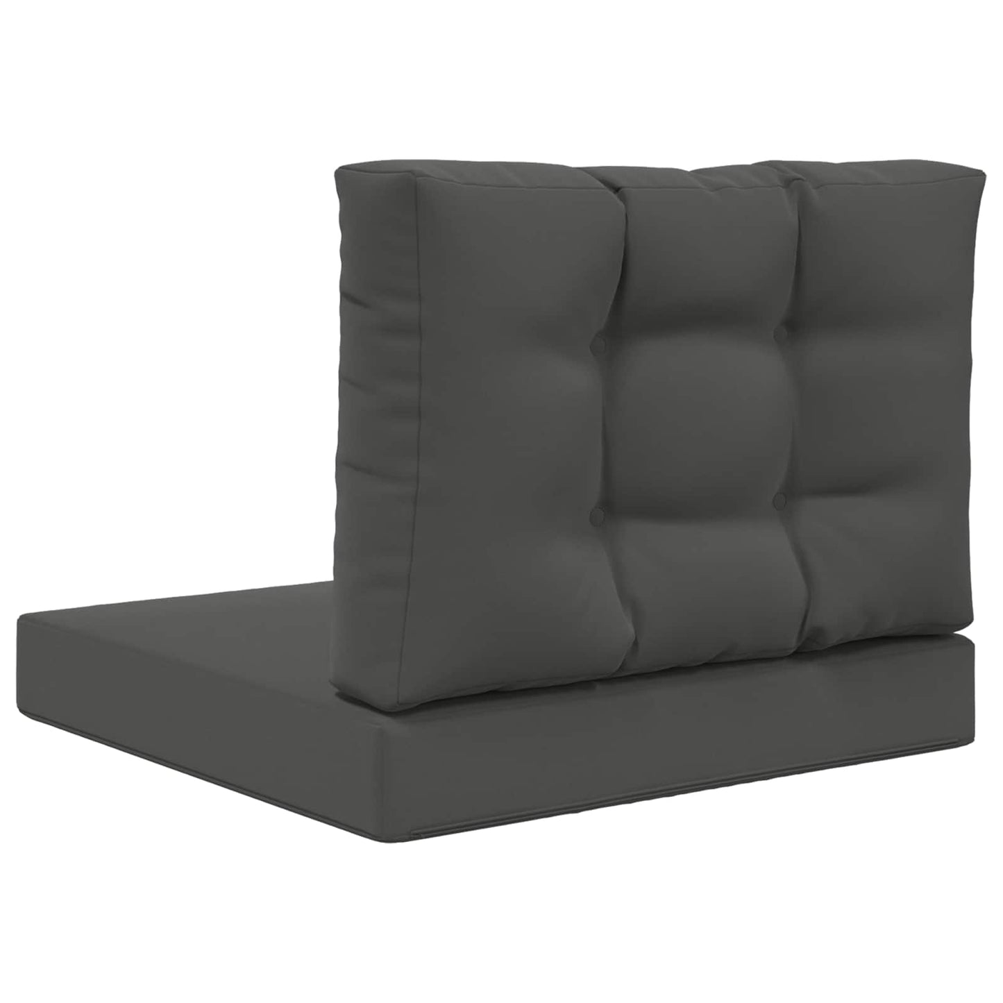 vidaXL Μαξιλάρι Καναπέ Εξωτερικού Χώρου 2 pcs Ανθρακί Πολυεστέρας