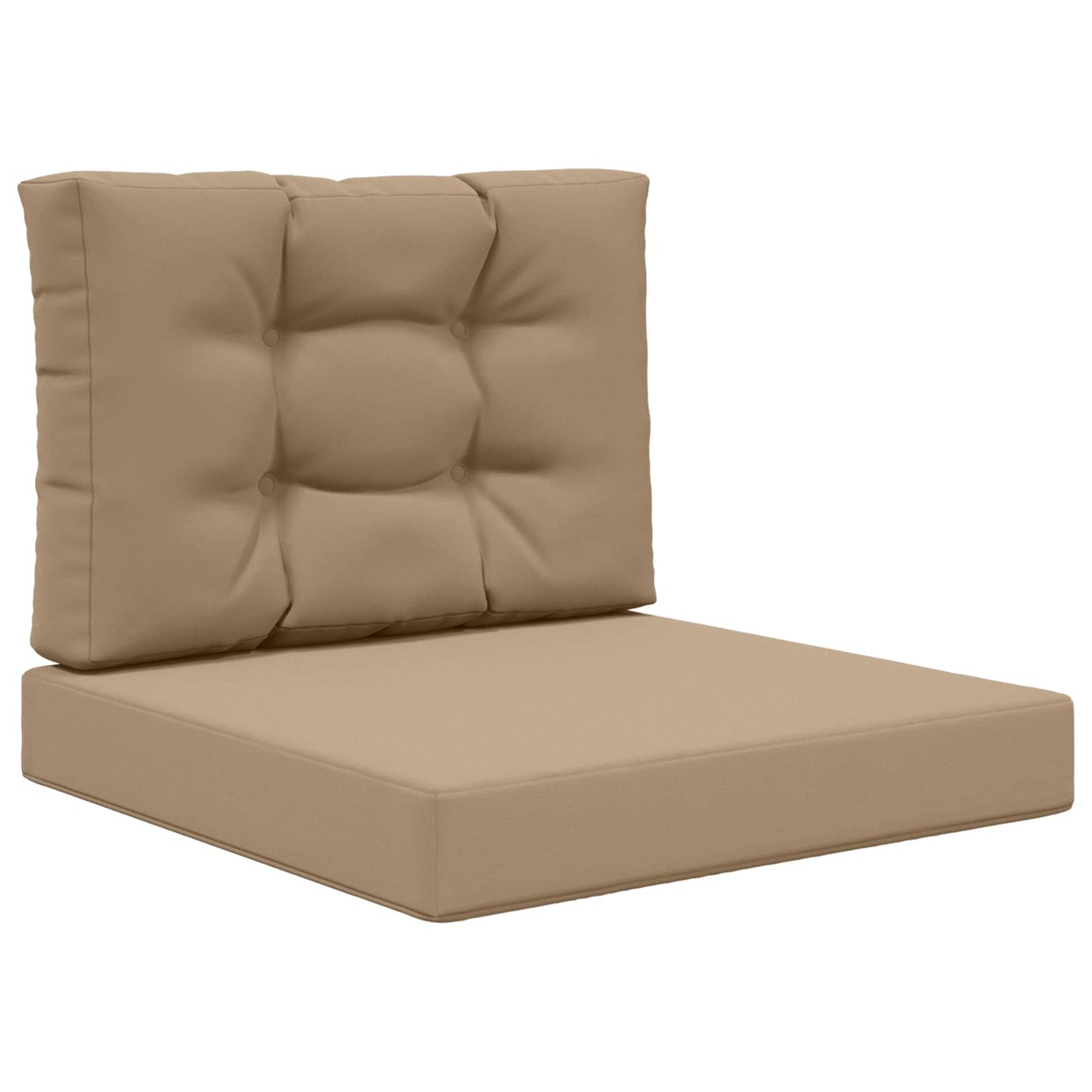 vidaXL Μαξιλάρι Καναπέ Εξωτερικού Χώρου 2 pcs Taupe Πολυεστέρας