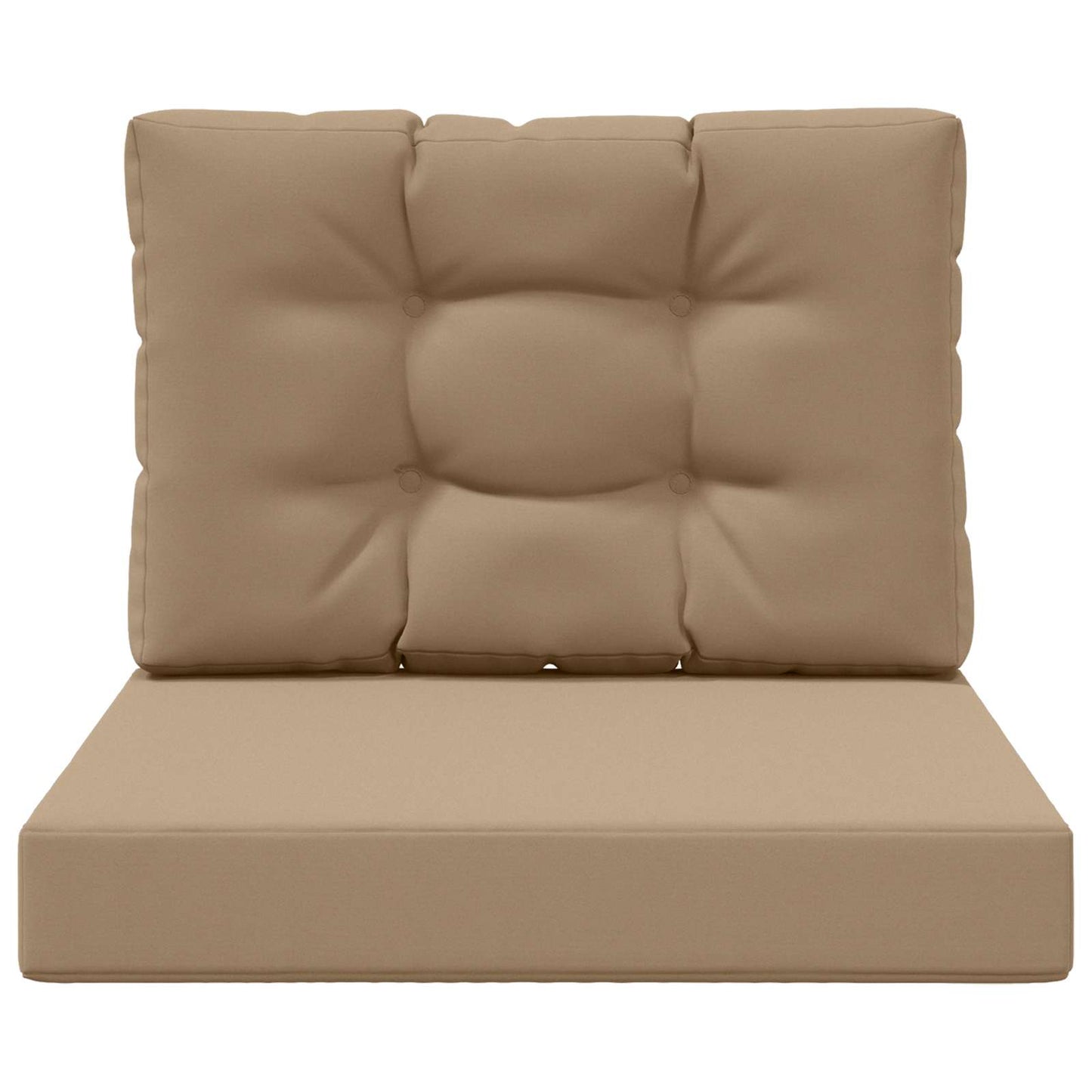 vidaXL Μαξιλάρι Καναπέ Εξωτερικού Χώρου 2 pcs Taupe Πολυεστέρας