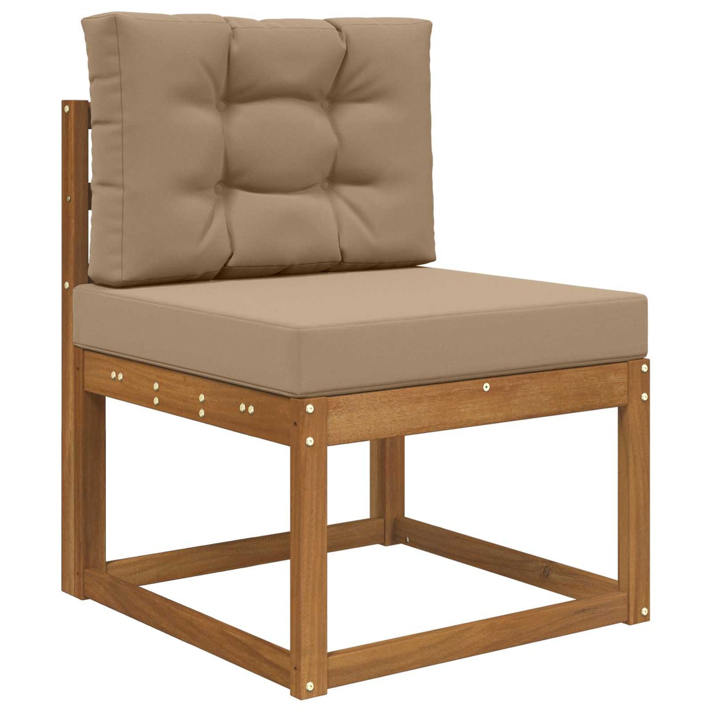 vidaXL Μαξιλάρι Καναπέ Εξωτερικού Χώρου 2 pcs Taupe Πολυεστέρας