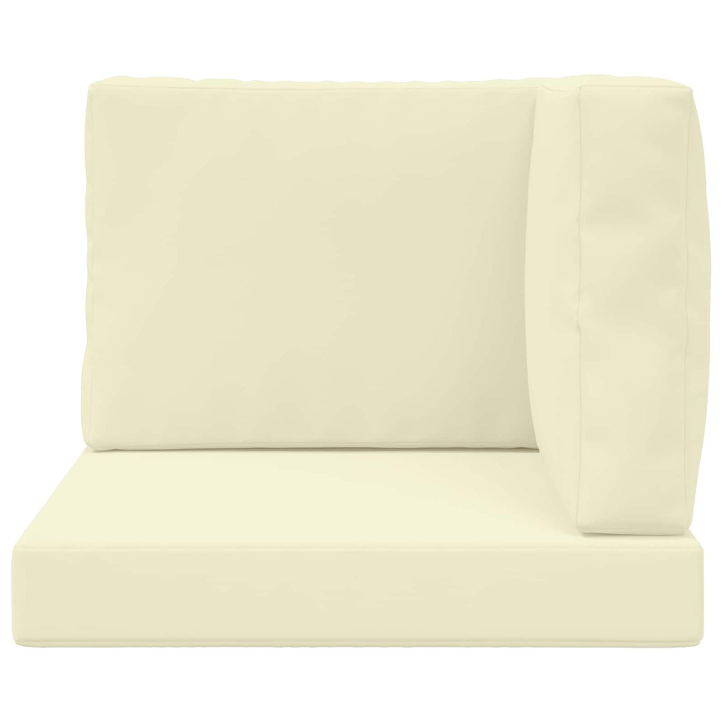 vidaXL Μαξιλάρι Καναπέ Εξωτερικού Χώρου 3 pcs Κρεμ Πολυεστέρας