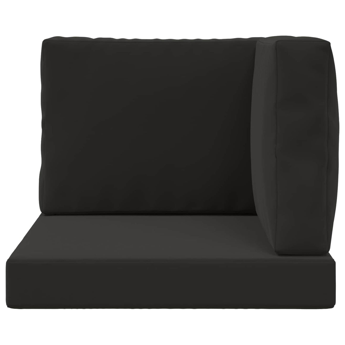 vidaXL Μαξιλάρι Καναπέ Εξωτερικού Χώρου 3 pcs Μαύρο Πολυεστέρας