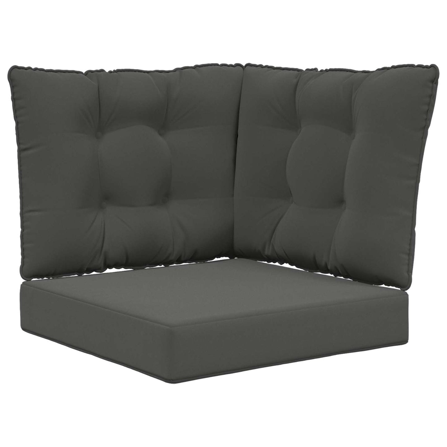 vidaXL Μαξιλάρι Καναπέ Εξωτερικού Χώρου 3 pcs Ανθρακί Πολυεστέρας