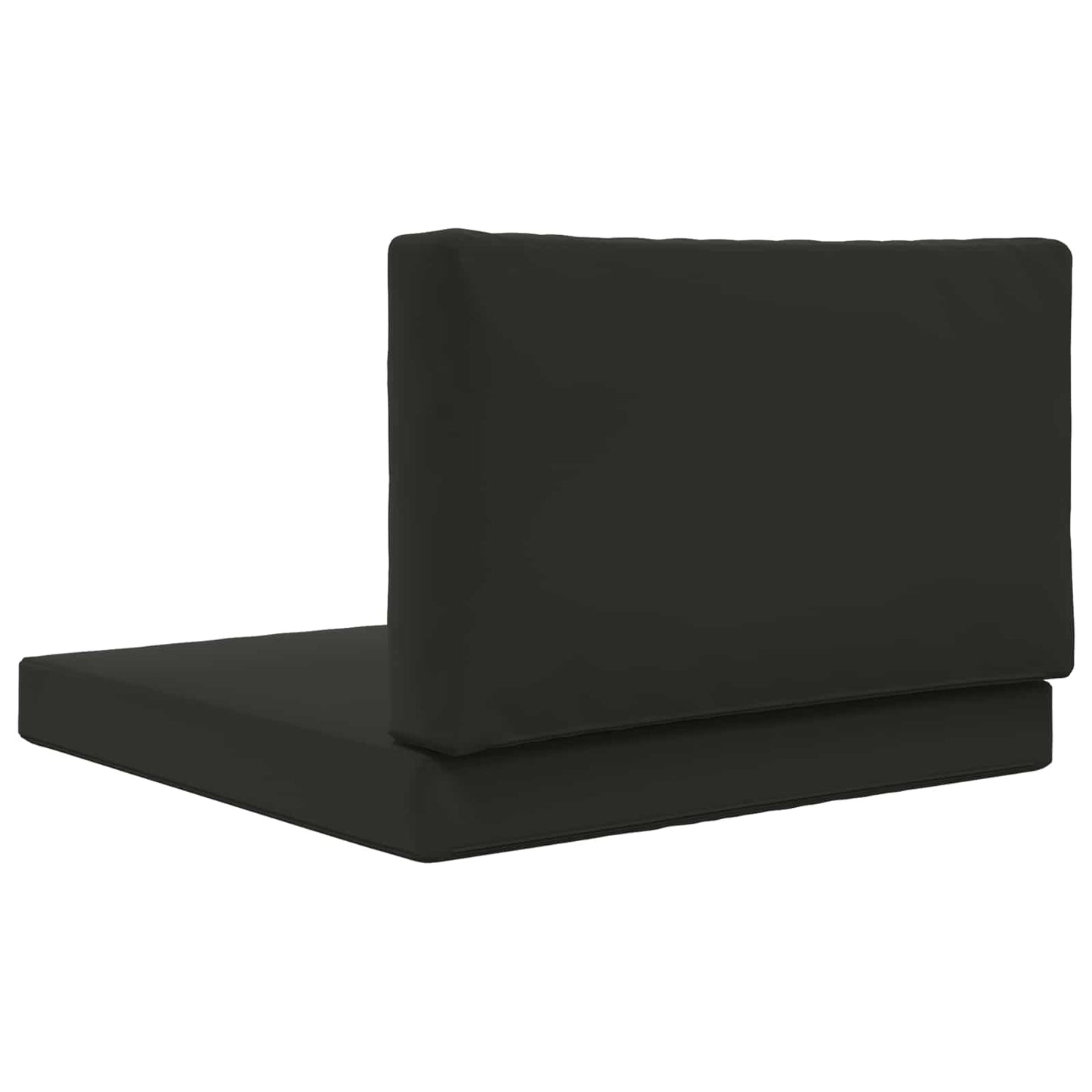 vidaXL Μαξιλάρι Καναπέ Εξωτερικού Χώρου 2 pcs Μαύρο Πολυεστέρας