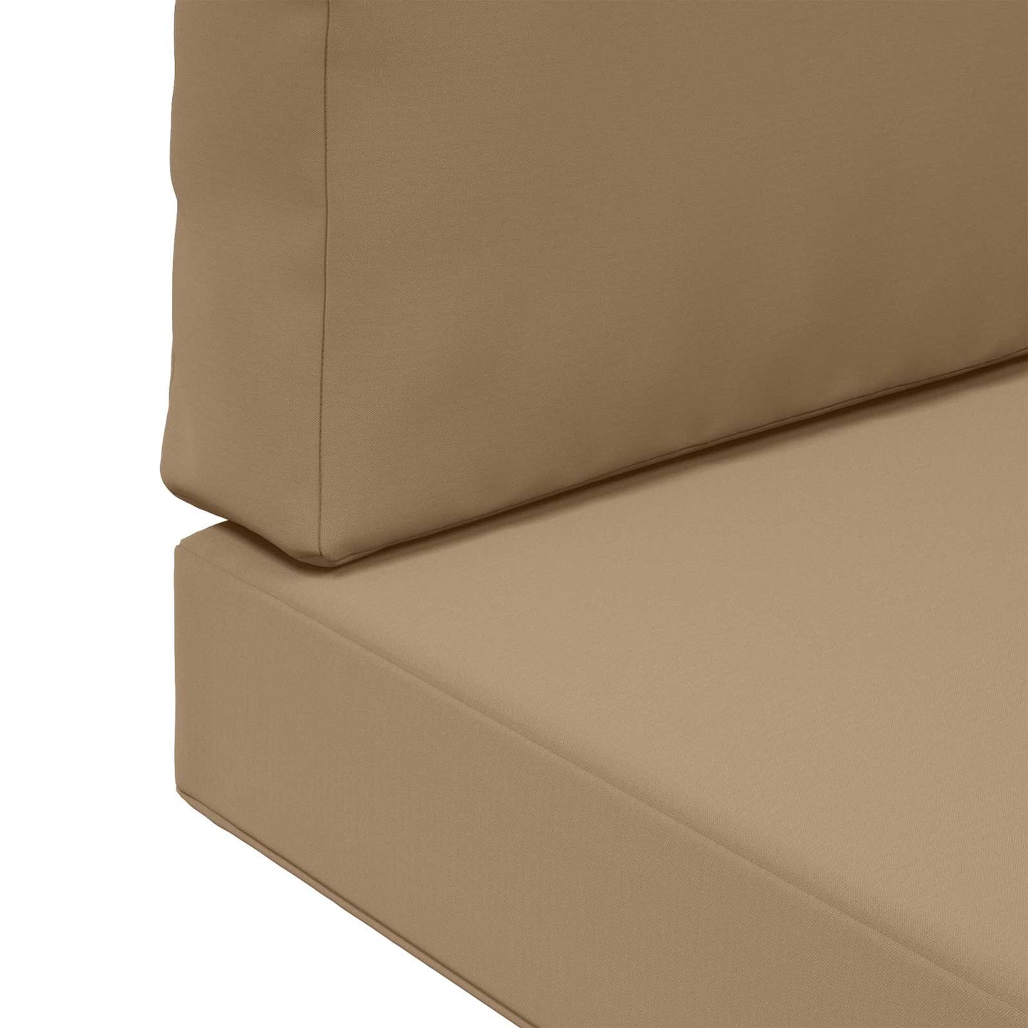 vidaXL Μαξιλάρι Καναπέ Εξωτερικού Χώρου 2 pcs Taupe Πολυεστέρας