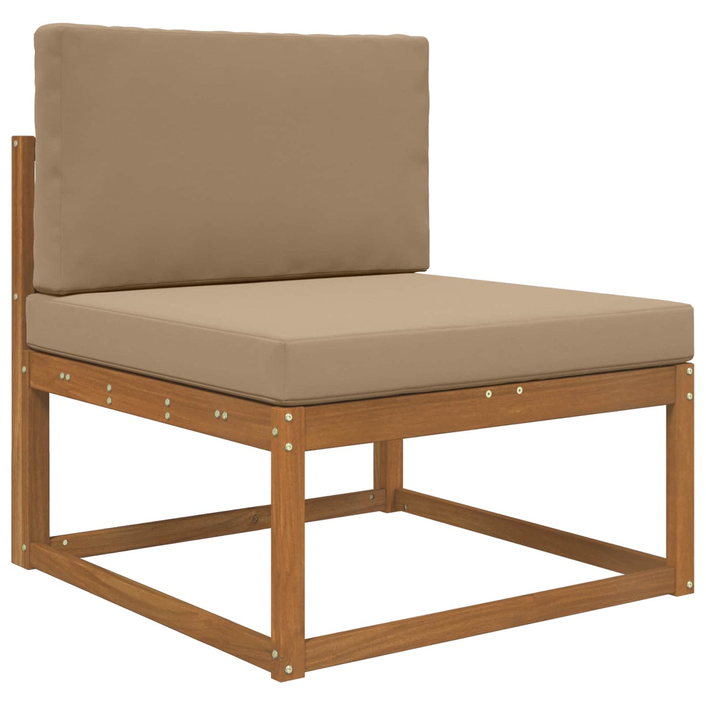 vidaXL Μαξιλάρι Καναπέ Εξωτερικού Χώρου 2 pcs Taupe Πολυεστέρας
