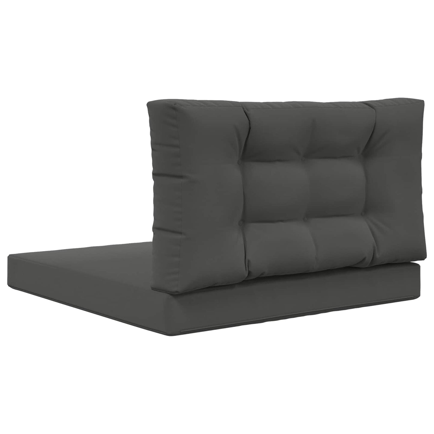 vidaXL Μαξιλάρι Καναπέ Εξωτερικού Χώρου 2 pcs Ανθρακί Πολυεστέρας