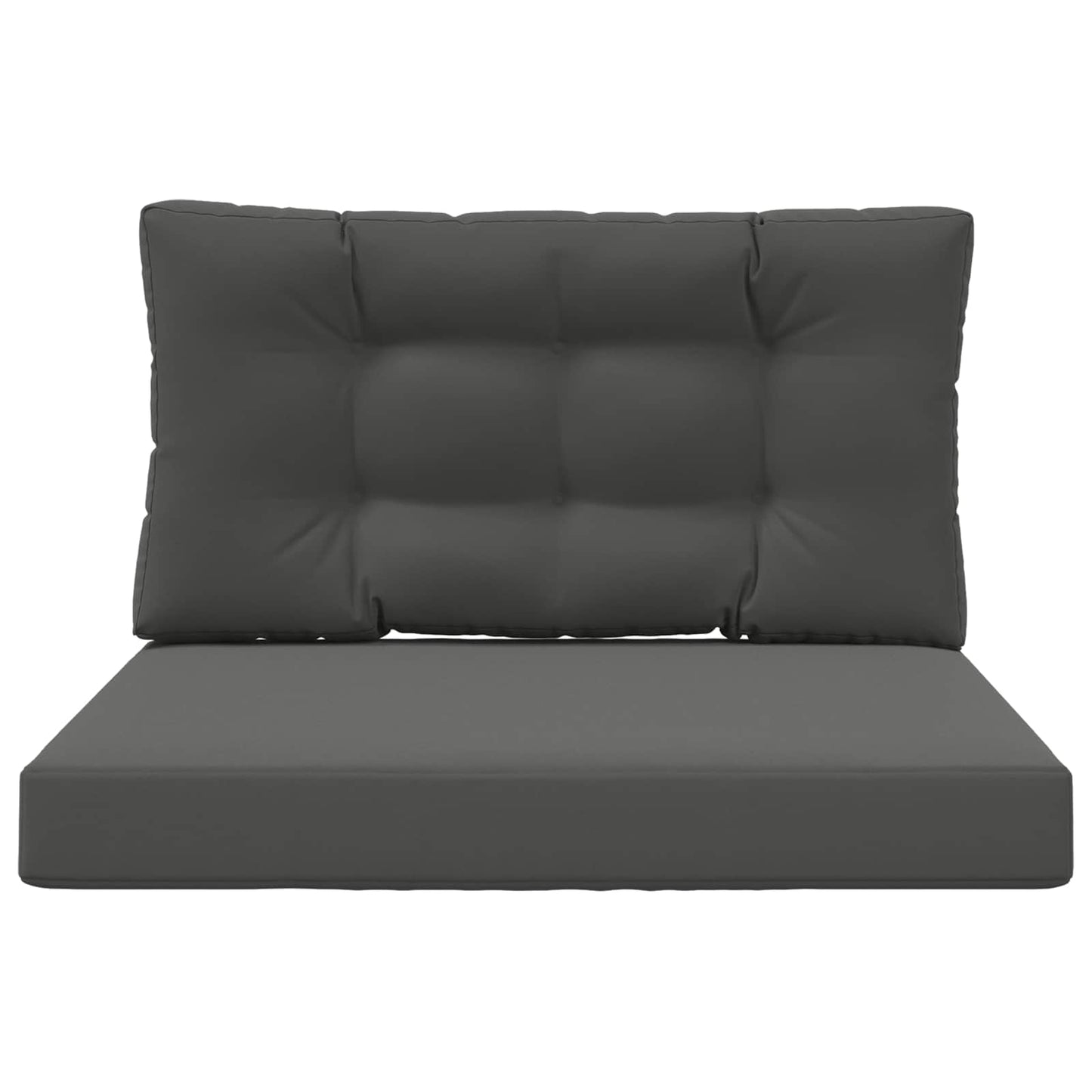 vidaXL Μαξιλάρι Καναπέ Εξωτερικού Χώρου 2 pcs Ανθρακί Πολυεστέρας