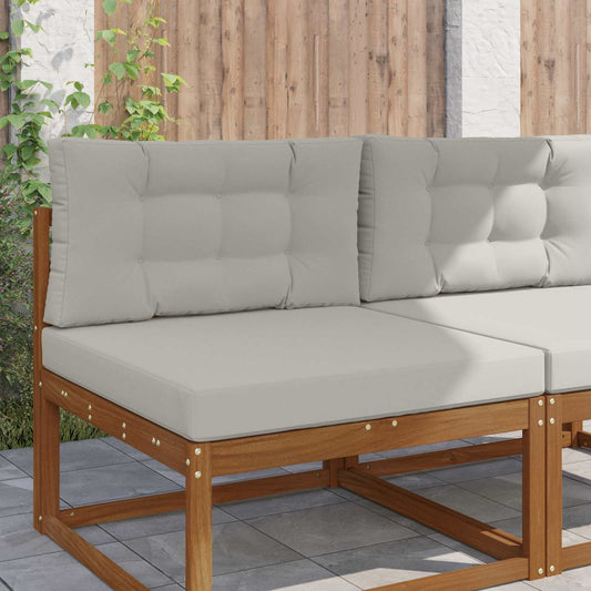 vidaXL Μαξιλάρι Καναπέ Εξωτερικού Χώρου 2 pcs Γκρι Πολυεστέρας