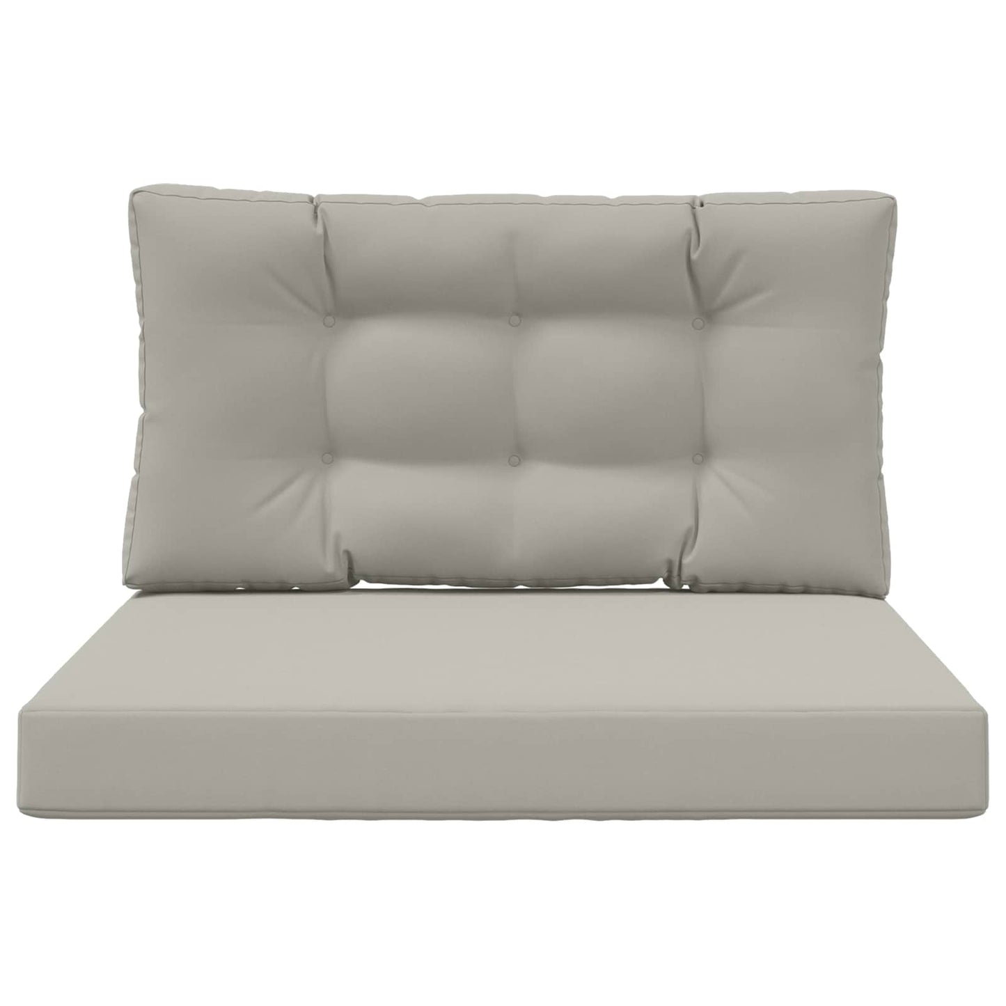 vidaXL Μαξιλάρι Καναπέ Εξωτερικού Χώρου 2 pcs Γκρι Πολυεστέρας