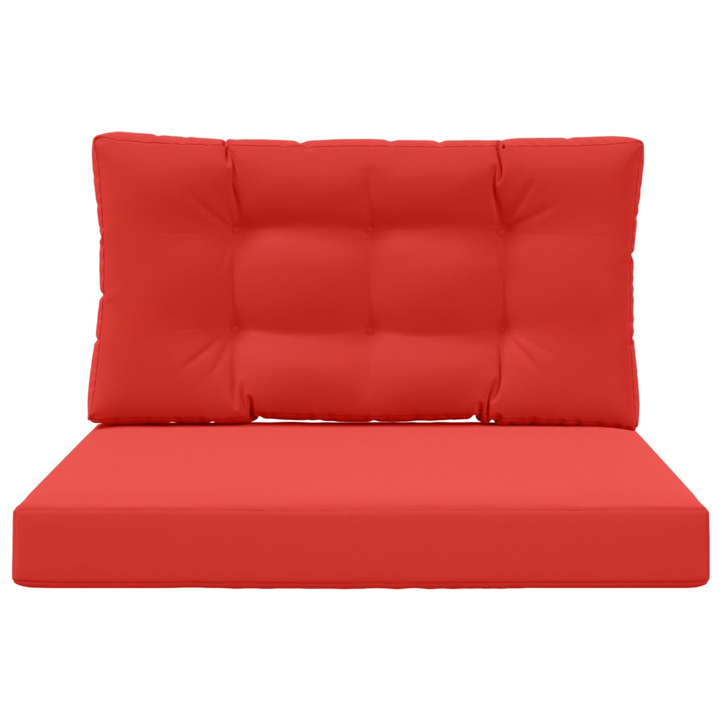 vidaXL Μαξιλάρι Καναπέ Εξωτερικού Χώρου 2 pcs Κόκκινο Πολυεστέρας