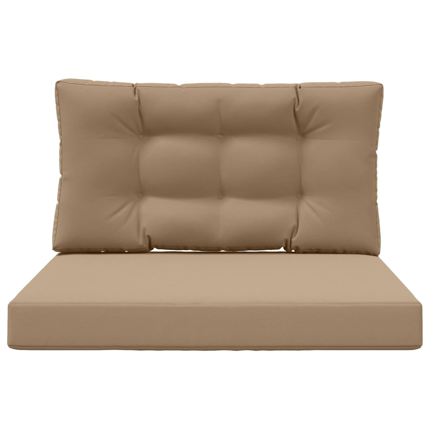 vidaXL Μαξιλάρι Καναπέ Εξωτερικού Χώρου 2 pcs Taupe Πολυεστέρας