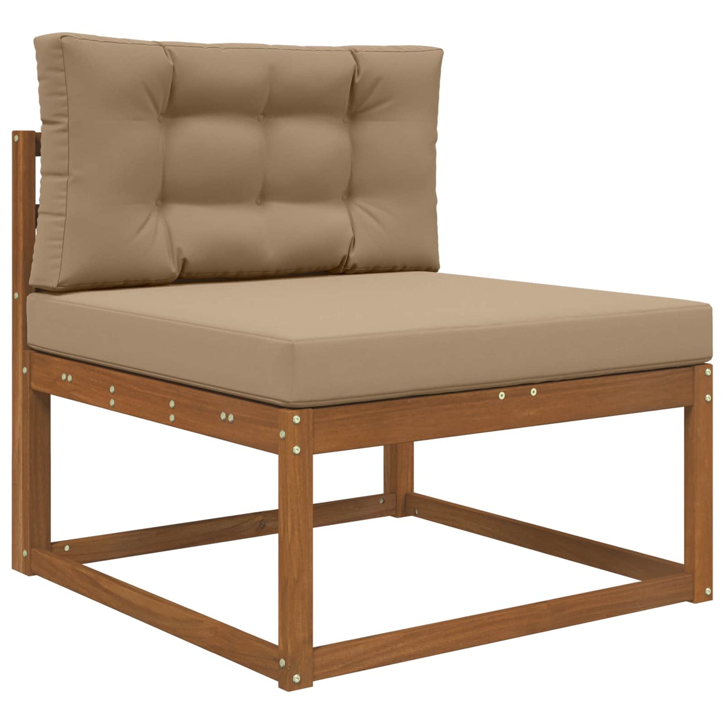 vidaXL Μαξιλάρι Καναπέ Εξωτερικού Χώρου 2 pcs Taupe Πολυεστέρας