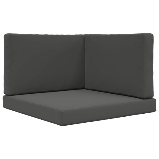 vidaXL Μαξιλάρι Καναπέ Εξωτερικού Χώρου 3 pcs Ανθρακί Πολυεστέρας