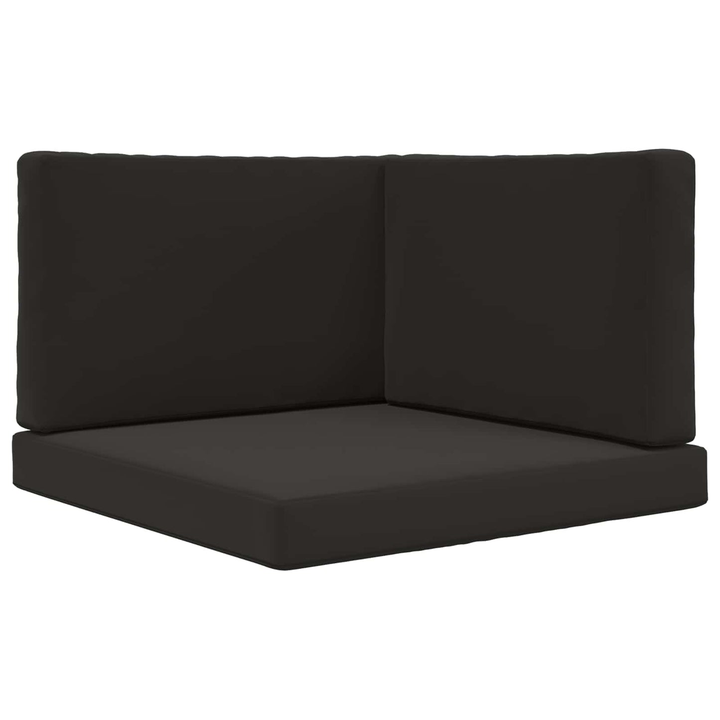 vidaXL Μαξιλάρι Καναπέ Εξωτερικού Χώρου 3 pcs Μαύρο Πολυεστέρας