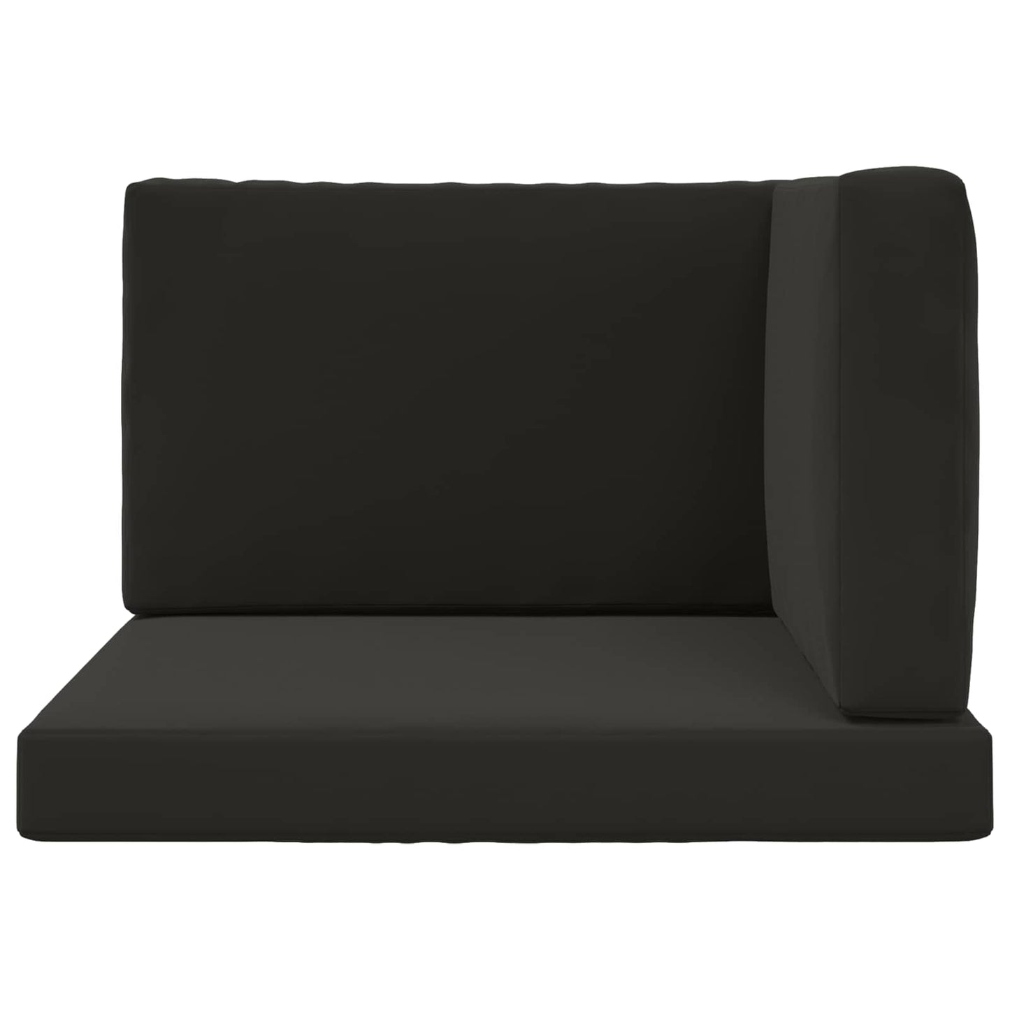 vidaXL Μαξιλάρι Καναπέ Εξωτερικού Χώρου 3 pcs Μαύρο Πολυεστέρας