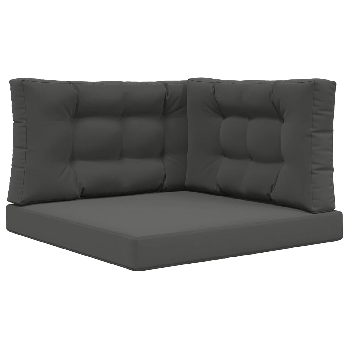 vidaXL Μαξιλάρι Καναπέ Εξωτερικού Χώρου 3 pcs Ανθρακί Πολυεστέρας