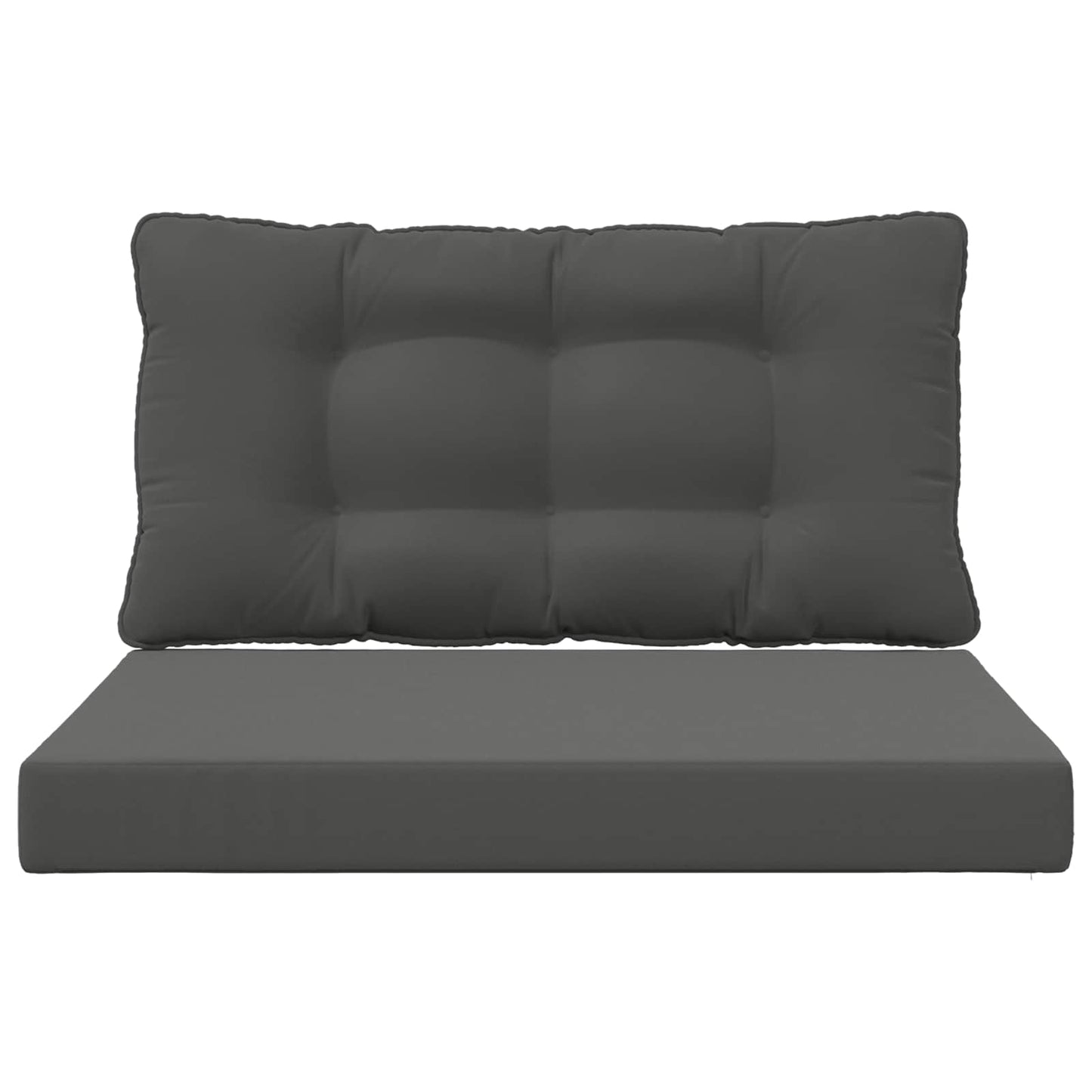 vidaXL Μαξιλάρι Καναπέ Εξωτερικού Χώρου 2 pcs Ανθρακί Πολυεστέρας