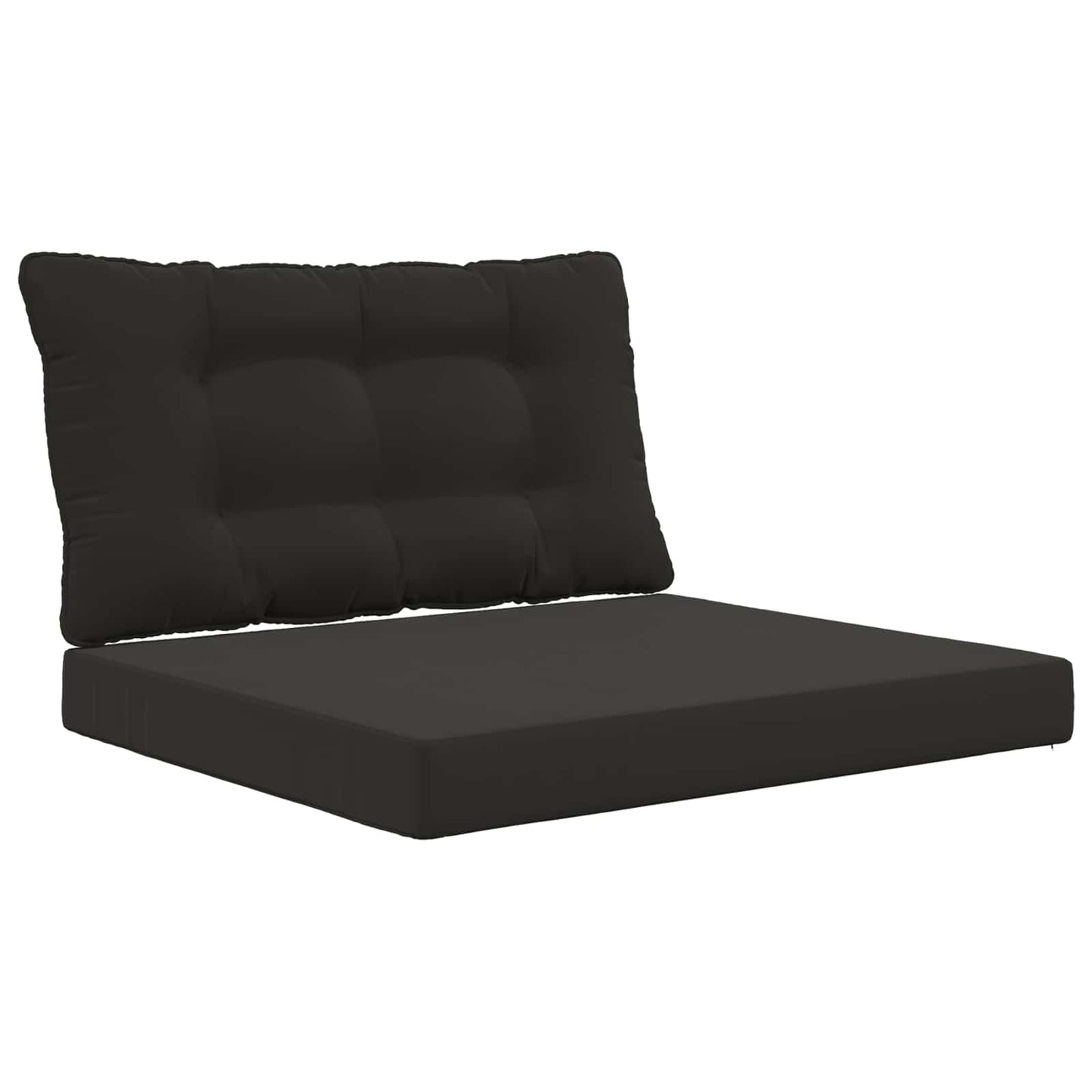vidaXL Μαξιλάρι Καναπέ Εξωτερικού Χώρου 2 pcs Μαύρο Πολυεστέρας