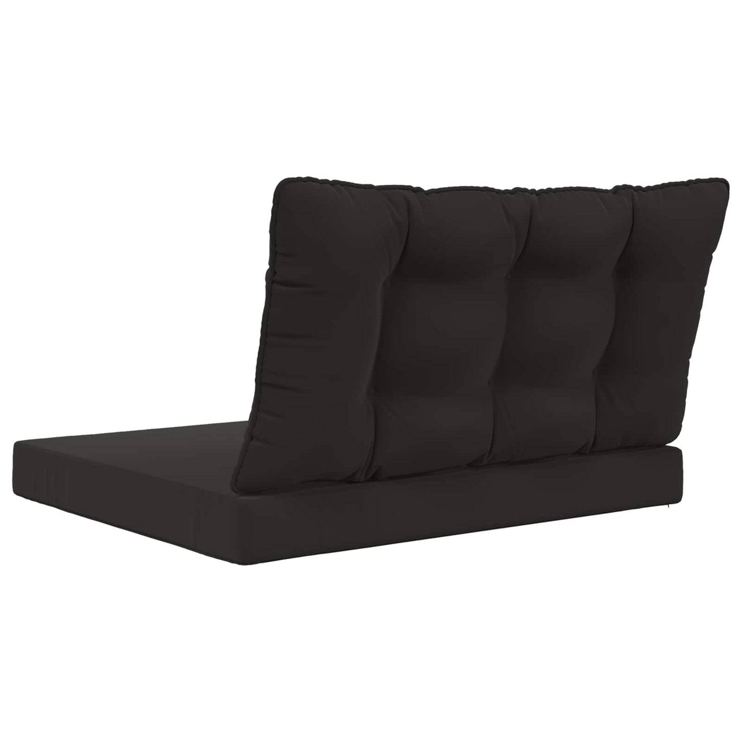 vidaXL Μαξιλάρι Καναπέ Εξωτερικού Χώρου 2 pcs Μαύρο Πολυεστέρας
