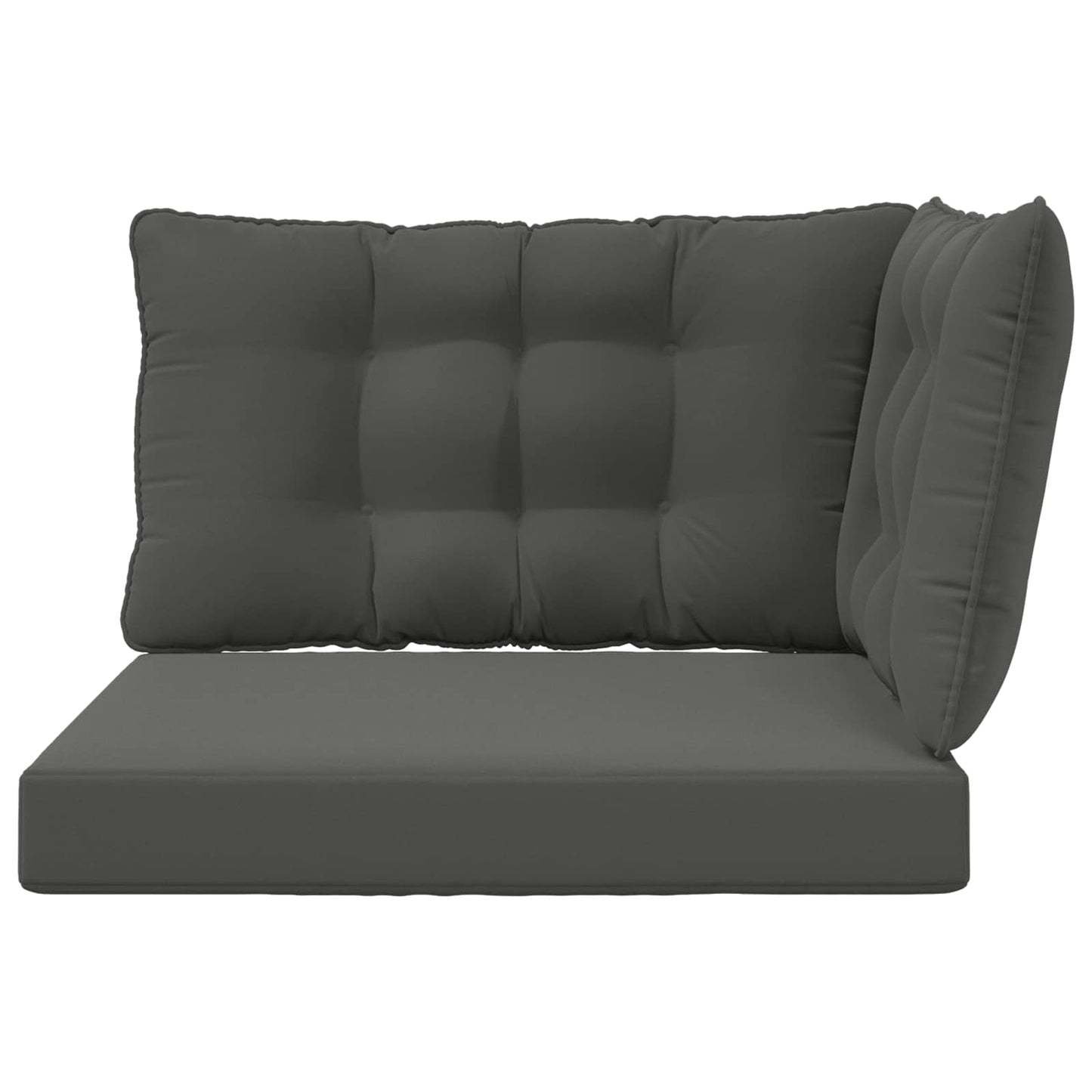 vidaXL Μαξιλάρι Καναπέ Εξωτερικού Χώρου 3 pcs Ανθρακί Πολυεστέρας
