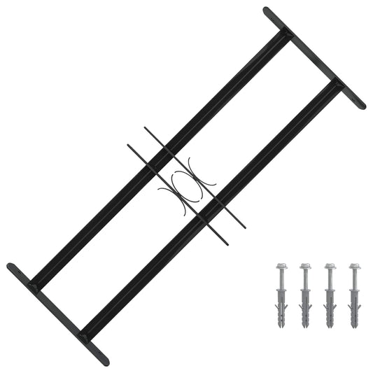 vidaXL Γρίλια Παραθύρου Μαύρο 76 x 30 εκ Χάλυβας με επίστρωση πούδρας