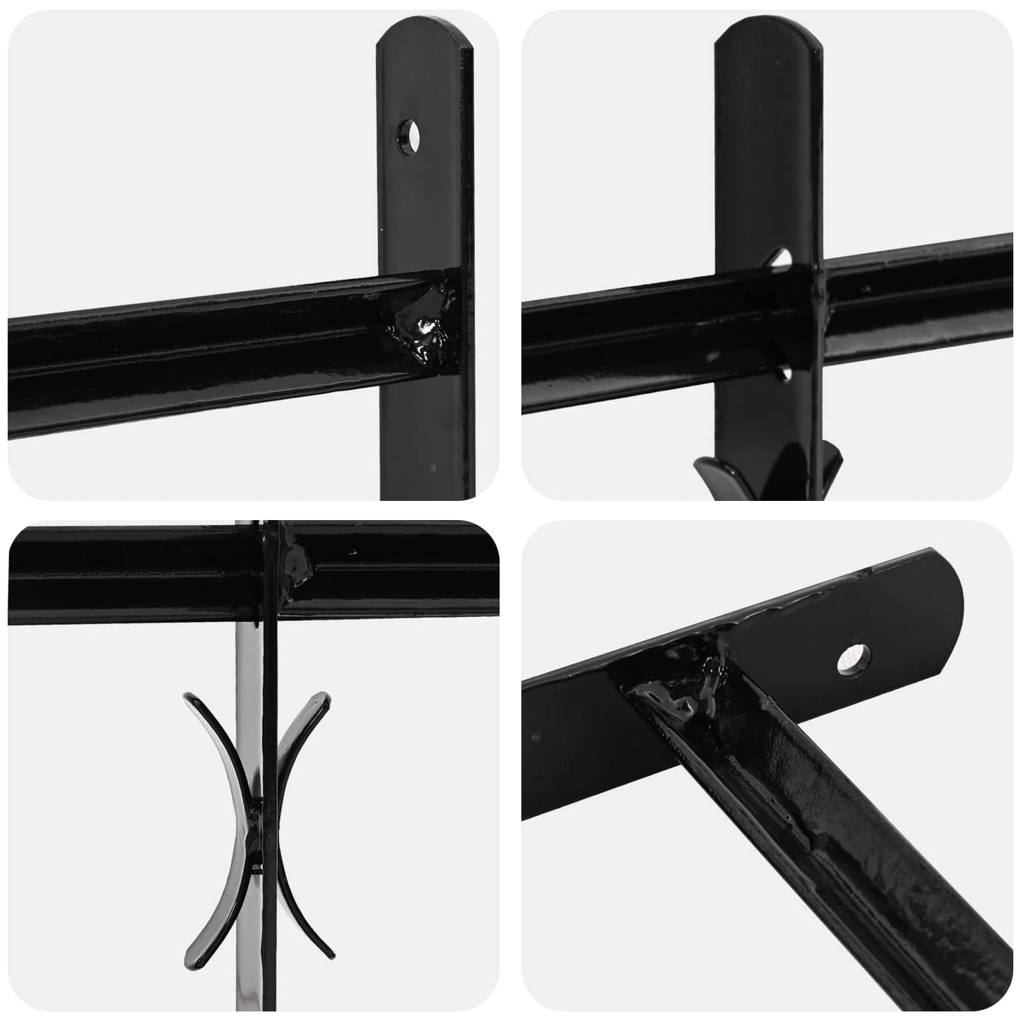 vidaXL Γρίλια Παραθύρου Μαύρο 75.5 x 45 εκ