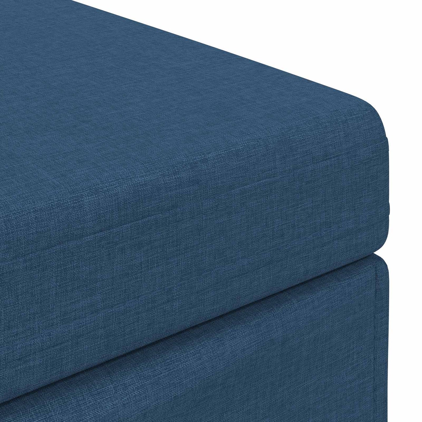 vidaXL Σκαμνί Μπλε 61 x 41 x 40 εκ Ύφασμα και Επεξεργασμένο Ξύλο